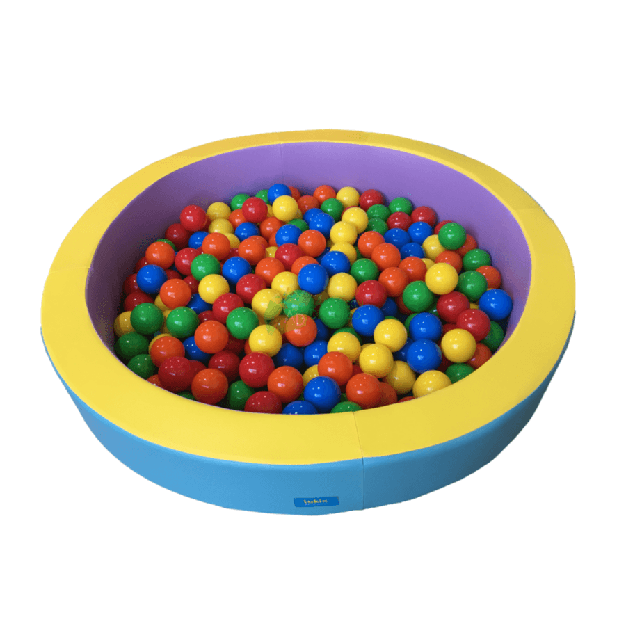 ALBERCA DE PELOTAS REDONDA CHICA "PASTEL TRICOLOR"