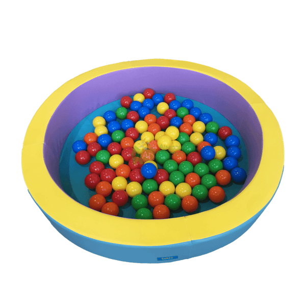 ALBERCA DE PELOTAS REDONDA CHICA "PASTEL TRICOLOR"