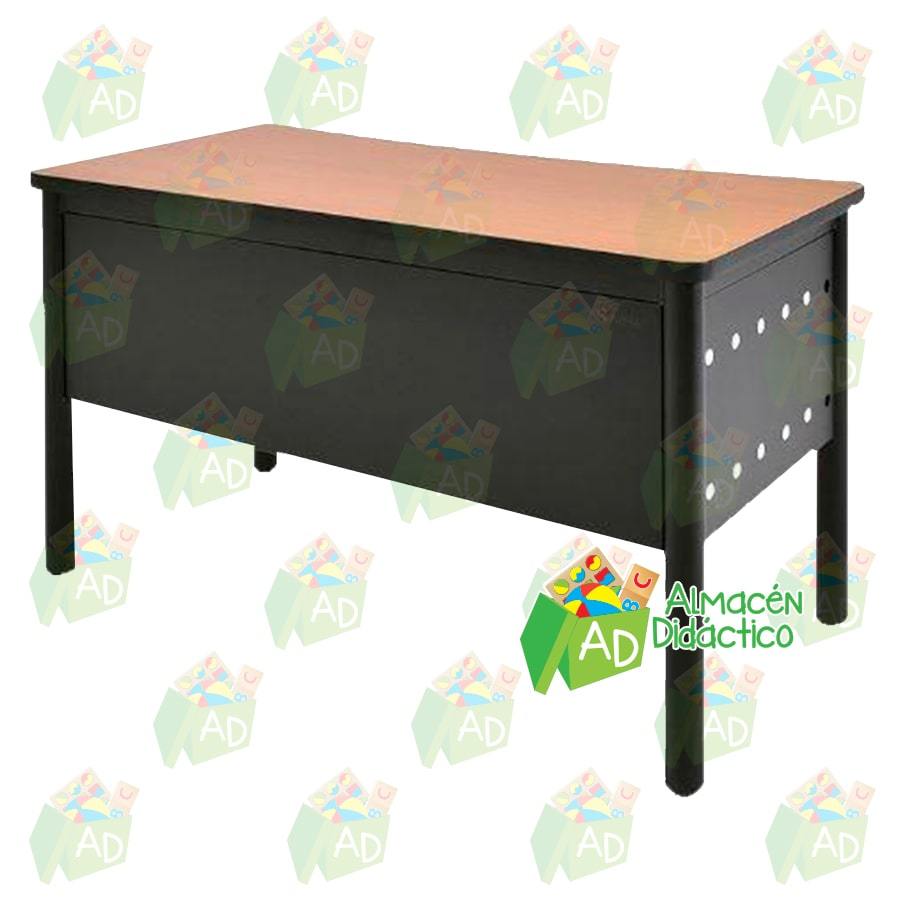 ESCRITORIO PARA MESTRO CON FALDON Y CAJONERAS (SOBRE PEDIDO)