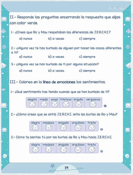 LIBRO LAS AVENTURAS DE J.E.R.C.H.I